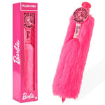 Barbie Fluffy Ballpoint Pen, Retractable Cute Pens for Office or School Stationery Supplies, Xmas Birthday Gifts for Her