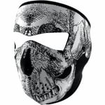 Ansiktsmask zan headgear - Full face masks one size vit en storlek passar de flesta skull neoprene