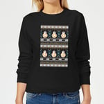 Star Wars BB-8 Pattern Women's Christmas Jumper - Black - XL