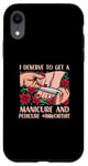 Coque pour iPhone XR Manucure Pédicure Femmes Pampering Nail Art Wellness Soins de la peau