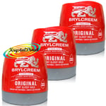 3x Brylcreem Original Light Glossy Hold Hair Styling Cream 250ml With Protein