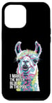 iPhone 12 Pro Max Funny Llama "I Make the Water Blue" Pool Party Joke Case