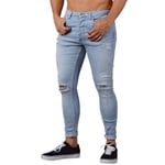 mzDkc0d Jean Taille Basse Skinny Stretch Denim Pants Distressed Ripped Freyed Slim Fit Jeans Pantalons