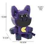 Nya Smiling Critters Byggklossar Smiling Critters Dogday And Catnap Block Set Cat Nap Dog Day Catnat Figur Födelsedagspresent Purple Cat