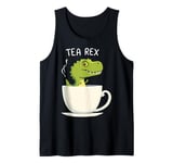 Tea Rex T-Rex Tea Lover Dinosaur Joke Pun Tank Top