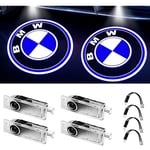 (Lot de 4) Lumières de porte de voiture Logo Projecteur Welcome Lights Compatible avec BMW Accessoires 1/3/4/5/6/7/M/X/Z/GT Series