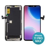 Ecran Lcd Pour Iphone 11 Pro Max Vitre Tactile (Noir) + Kit Outils + Verre Trempe