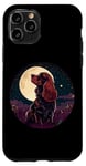 iPhone 11 Pro Moonlit Dog Portrait Under Starry Sky Case