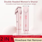 Double Head Electric Lady Razor Body and Facial Hair Trimmer  For Women Lady