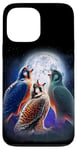 iPhone 13 Pro Max 3 Falcon Howling At The Moon Funny Hawk Bird Lover Birder Case