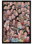 Legends Football's Greatest Maxi Poster - Black Wooden Framed