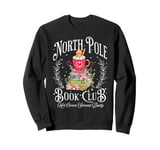 North Pole Readers Book Club Bookish Christmas Reading Book Sweatshirt