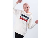 Levi`S Graphic Sport Hoodie 0001 Sportswear Hoodie Marshmallow - Xs - Dame - Creme/Beige