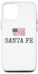 Coque pour iPhone 12/12 Pro Santa Fe City, États-Unis, drapeau, État, voyages, États-Unis, Amérique, femmes, hommes