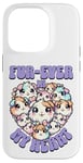 Coque pour iPhone 14 Pro Fur-ever in My Heart Kawaii Cochon d'Inde Cœur