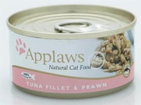 Applaws - 24 x Wet Cat Food 156 g - Tuna & Prawn