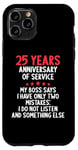 iPhone 11 Pro 25 Year In Service 25 Year Anniversary od Service 25 Year Case