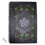 Wiccan Book of Shadows Journal With A Pentagram Resin Cover - Bok fra Outland