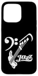 Coque pour iPhone 15 Pro Max Guitare basse Jazz Musicien