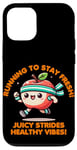 Coque pour iPhone 15 Kawaii Apple Athlete: A Kawaii Fitness Adventure