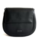 Ted Baker Darcell Jet Black Leather Medium Satchel Crossbody Bag - New -RRP £140