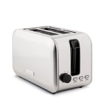 Haden Stoke Brushed Stainless Steel 2 Slice Bread Loaf Kitchen Electric Toaster