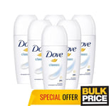 Dove Women Classic Roll-on Deodorant Antiperspirant 1/4 Cream 50ml 6-Pack