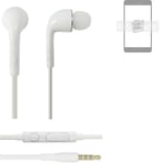 Ecouteurs pour Samsung Galaxy S22 Ultra headset casques in ear plug blanc