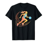 Funny Retro Vintage Basketball Girl Jersey Number 30 Graphic T-Shirt