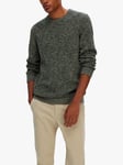 SELECTED HOMME Organic Cotton Bubble Stitch Jumper