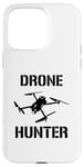 Coque pour iPhone 15 Pro Max Drone Hunter Objet volant Contrôle de la circulation aérienne