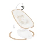 Baby Moov - Babymoov Balancelle Bébé Swoon Hoop - Télécommande incluse, Ultra Confort, Design Épuré, Assise Rotative 90°, Arche de jeux