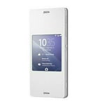 GENUINE SONY XPERIA Z3 SCR24 STYLE COVER WINDOW VIEW CASE | WHITE