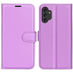 Samsung Galaxy A13 4G      Pu Wallet Case    [Purple]