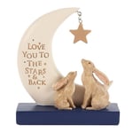 New Baby Christening Gift Resin Decorative Sign I Love You To The Stars and Back