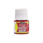 Pebeo - Transparent Glass Paint Vitrea 160°C - Paprika - 45 ML,Orange,111003