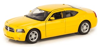 WELLY, DODGE Charger R/T 2006 jaune, échelle 1/24, WEL22476S-W