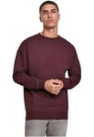 Urban Classics Men's Sweat Crewneck Jumper, Red , S