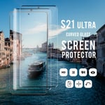 2 Pack Galaxy S21 Ultra - Härdat glas 9H - Super kvalitet 3D