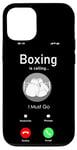 iPhone 12/12 Pro Boxing Vintage Phone Display Boxing Is Calling I Must Go Case