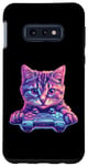 Coque pour Galaxy S10e manette de jeu gamer chat idée de jeu inspiration créative
