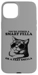 Coque pour iPhone 15 Plus Lunettes de soleil rétro Smart Fella Cat Graphic