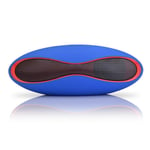 Mini Rugby Modele Sans Fil Bluetooth Haut-Parleur Novel Sound Haut-Parleur Lecteur de Musique Colonne Systeme Acoustique Barre de Son YYK Vitog,Blue