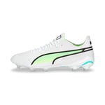 Puma Unisex KING ULTIMATE FG/AG Football Boots - White - Size UK 11.5