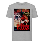 T-Shirt Homme Col Rond Die Rache Des Pharao Vieille Affiche Allemande De Film Rétro Poster Cinéma Vintage Horreur