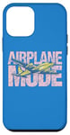 Coque pour iPhone 12 mini Superbe mode avion voyage autour du monde. Rose vintage