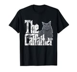 The Catfather Maine Coon Cat Father Mafia Whiskers Daddy T-Shirt