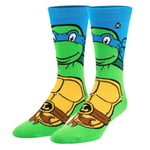 ODD SOX Men's Crew Socks - Leonardo (TMNT)-(UK 6-12 | EU 40-46)