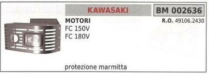 Protection Silencieux Kawasaki Débroussailleuse FC 150V 180V 002636