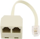 PRENDELUZ Rallonge de câble téléphonique RJ-45 double femelle 15 cm